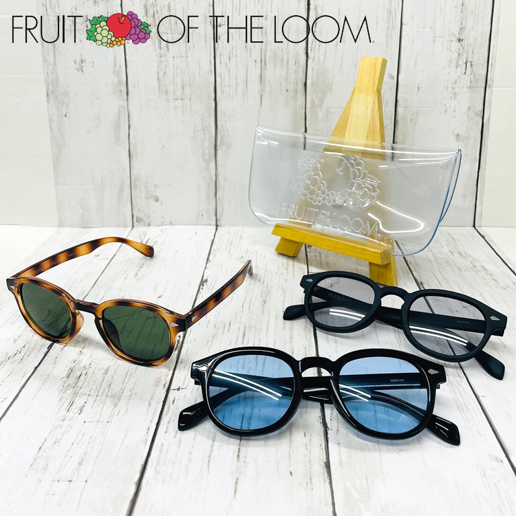 フルーツオブザルーム サングラス UV99%カット アジアンフィット FRUIT OF THE LOOM FRS4001 全3カラー 50サイズ ウェリントン型 ユニセックス メンズ レディース