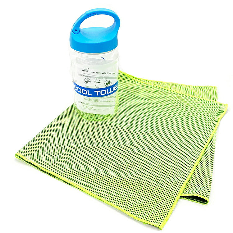冷感タオル クールタオル スポーツ 夏 タオル 冷却 冷感 熱中症対策 アイスタオル ALL COOL AC-CT001 GREEN COOL TOWEL