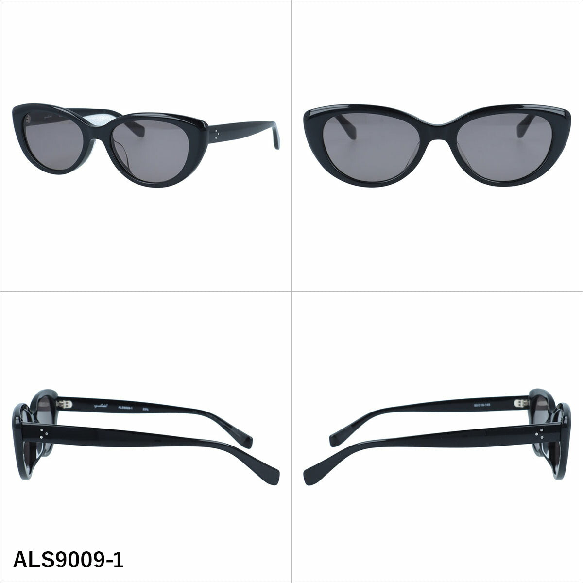 アクアレーベル サングラス アジアンフィット AQUALABEL ALS9009 53サイズ 全3カラー フォックス型 軽量で衝撃に強いレンズ ユニセックス メンズ レディース