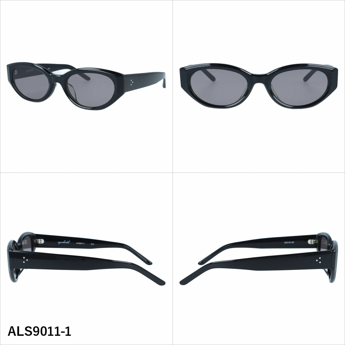 アクアレーベル サングラス アジアンフィット AQUALABEL ALS9011 53サイズ 全3カラー オーバル型 軽量で衝撃に強いレンズ Y2Kファッションと相性抜群 ユニセックス メンズ レディース