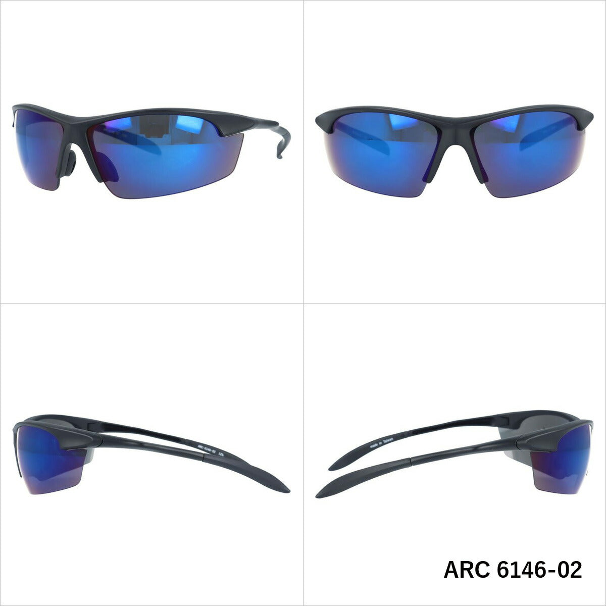 アークスタイル サングラス ミラーレンズ カラーレンズ メンズ レディース UVカット スポーツ ブランド ARC 6146 70 | 紫外線 対策 おすすめ 人気 プレゼント 運転 ドライブ レジャー キャンプ アウトドア 釣り フィッシング 海 川 山 春 夏 秋 冬 ランニング