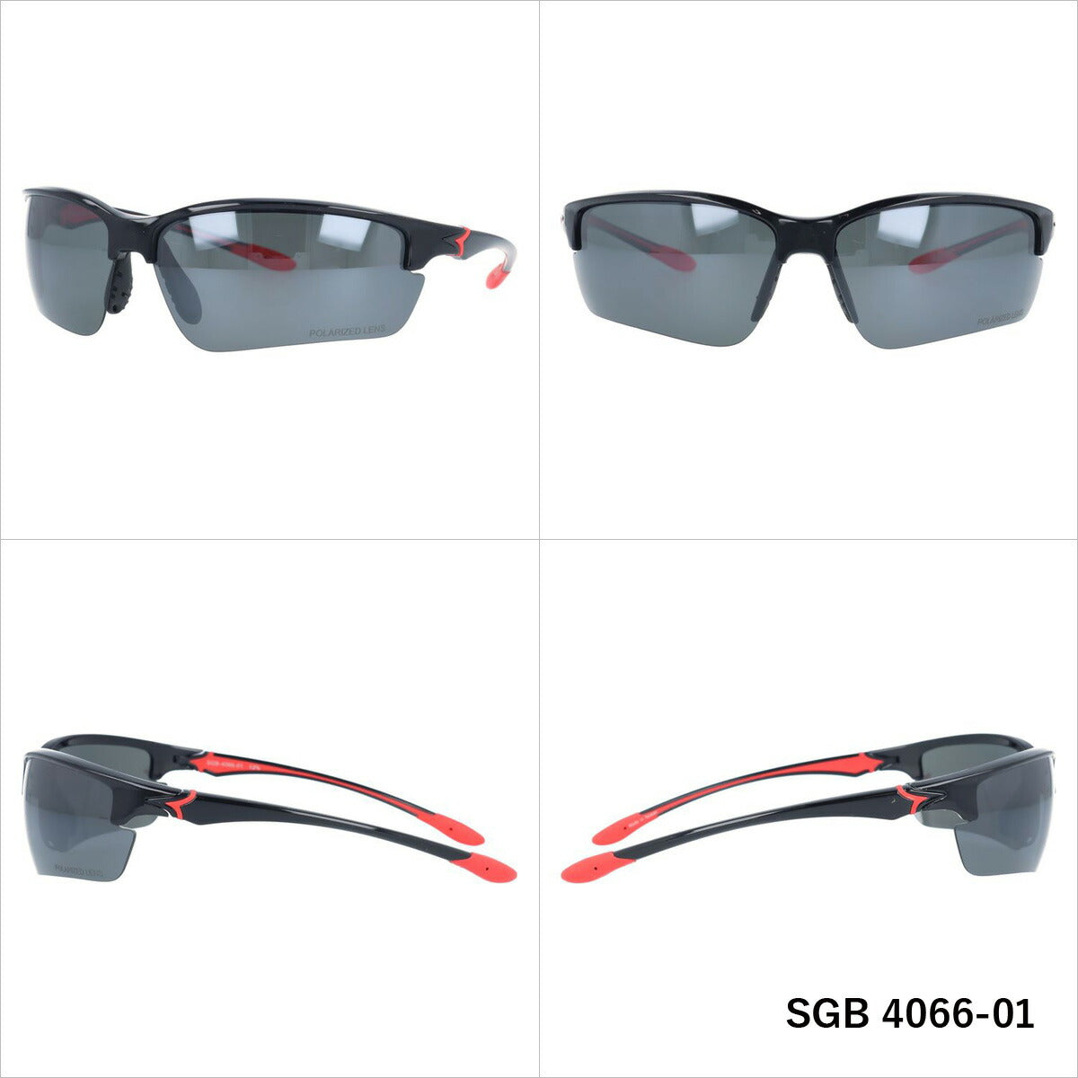 アークスタイル サングラス シーガル 偏光サングラス ミラーレンズ アジアンフィット(フレキシブルノーズパッド) ARC Style SEAGULL SGB 4066 70サイズ スポーツ メンズ レディース