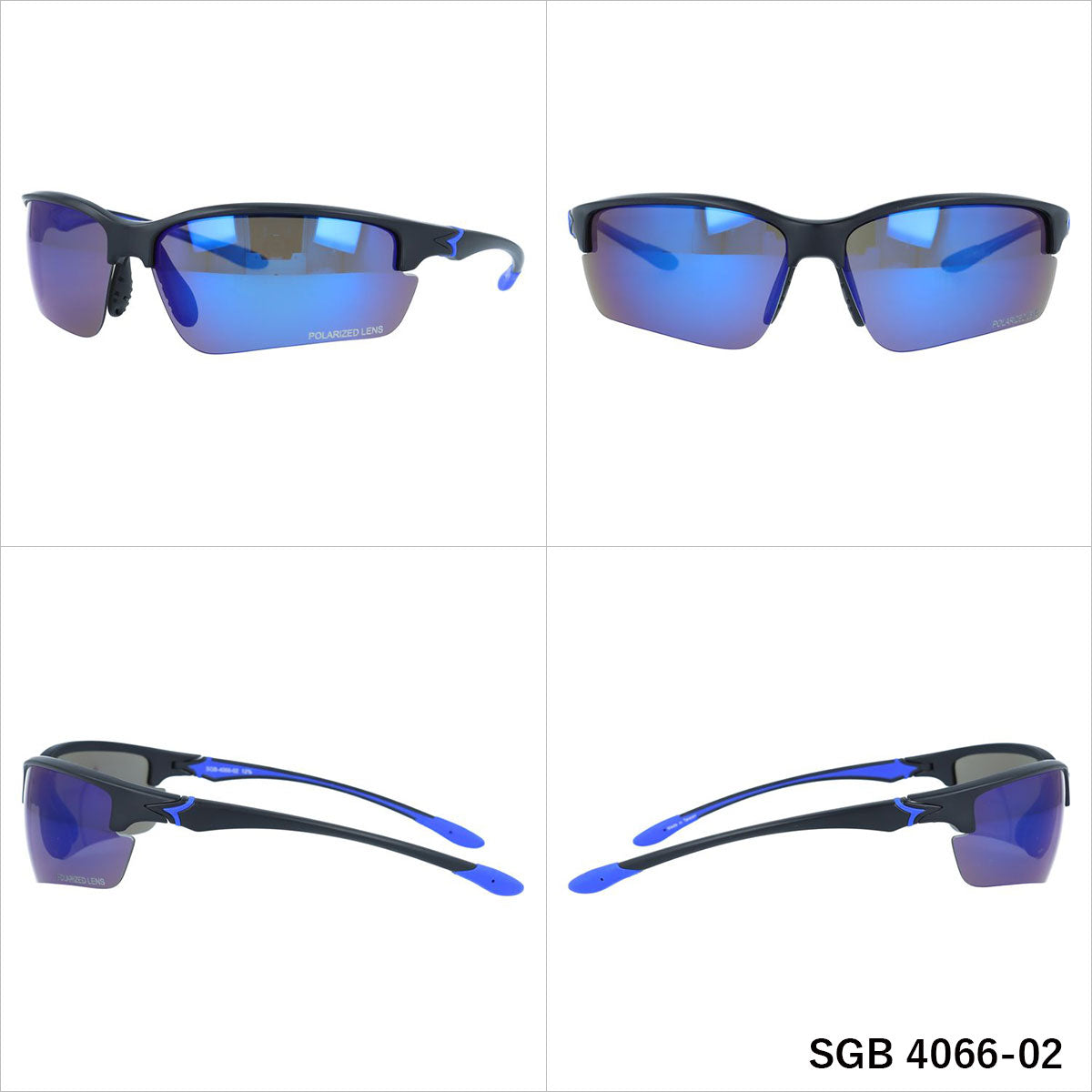 アークスタイル サングラス シーガル 偏光サングラス ミラーレンズ アジアンフィット(フレキシブルノーズパッド) ARC Style SEAGULL SGB 4066 70サイズ スポーツ メンズ レディース