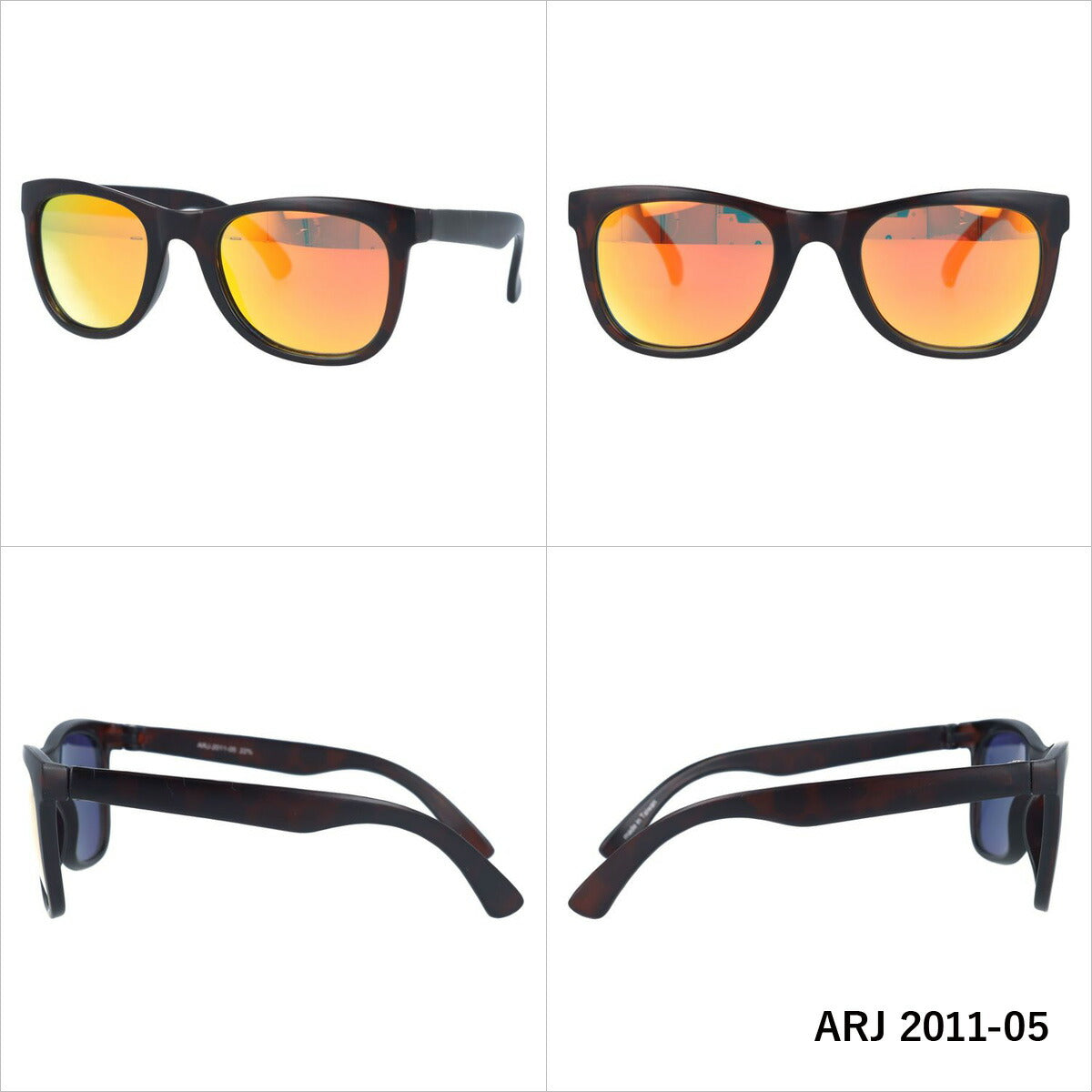 アークスタイル サングラス ミラーレンズ アジアンフィット ARC Style ARJ 2011(ARJ2011) 全2カラー 45サイズ ウェリントン型 キッズ ジュニア 子供 ラッピング無料