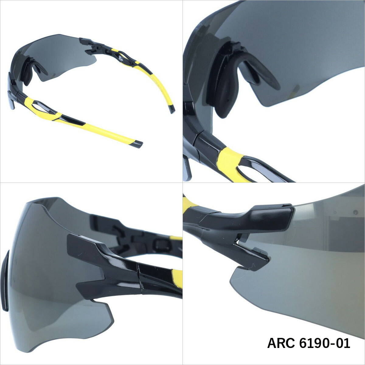 アークスタイル サングラス ミラーレンズ アジアンフィット ARC Style ARC 6190 全2カラー 142サイズ スポーツ メンズ レディース 紫外線対策 UVカット おしゃれ プレゼント ギフト