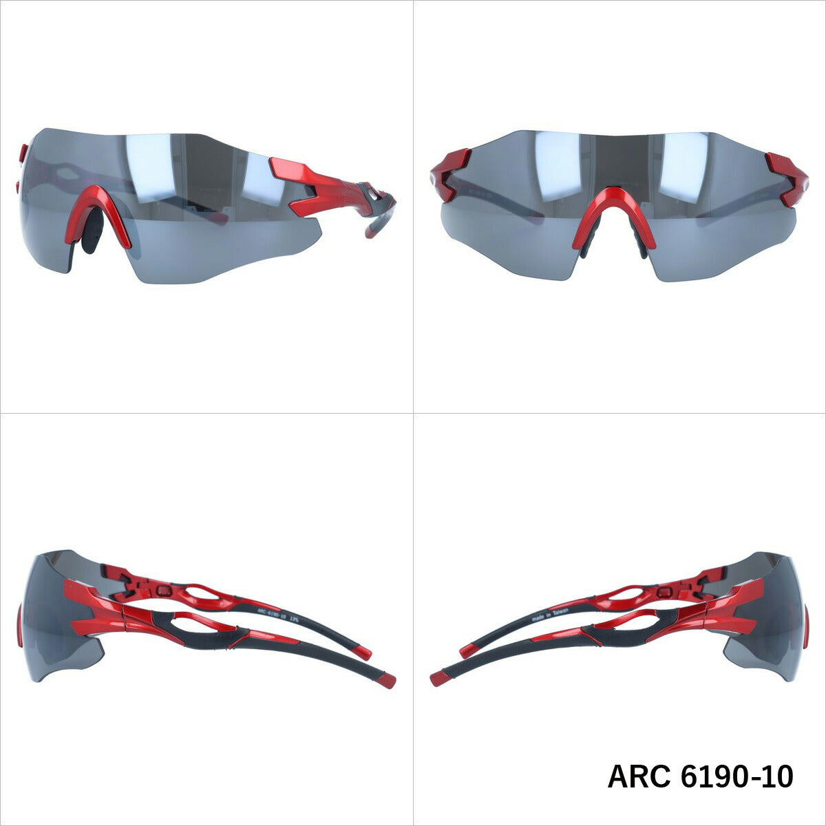 アークスタイル サングラス ミラーレンズ アジアンフィット ARC Style ARC 6190 全2カラー 142サイズ スポーツ メンズ レディース 紫外線対策 UVカット おしゃれ プレゼント ギフト