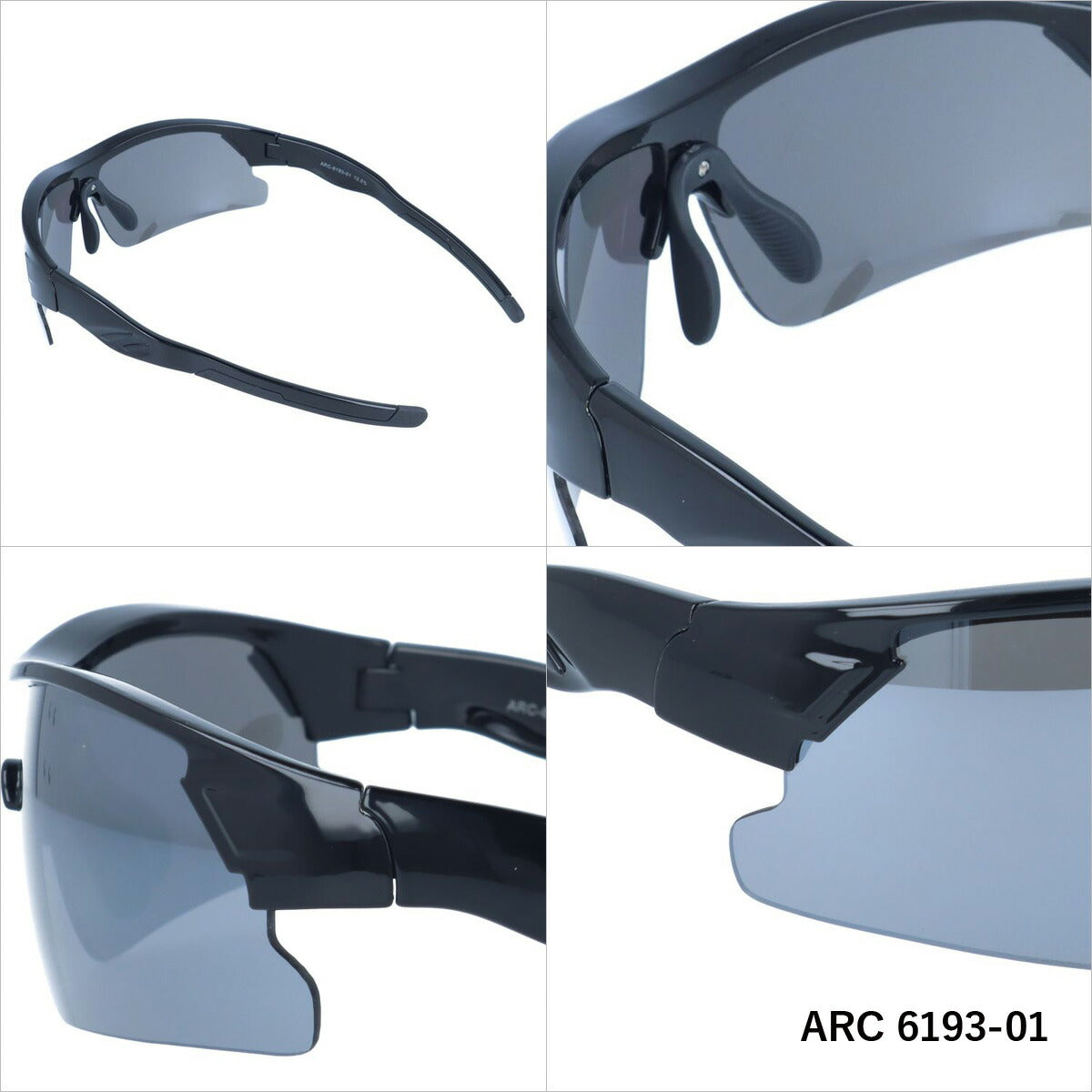 アークスタイル サングラス ミラーレンズ アジアンフィット ARC Style ARC 6193 全2カラー 155サイズ スポーツ メンズ レディース 紫外線対策 UVカット おしゃれ プレゼント ギフト