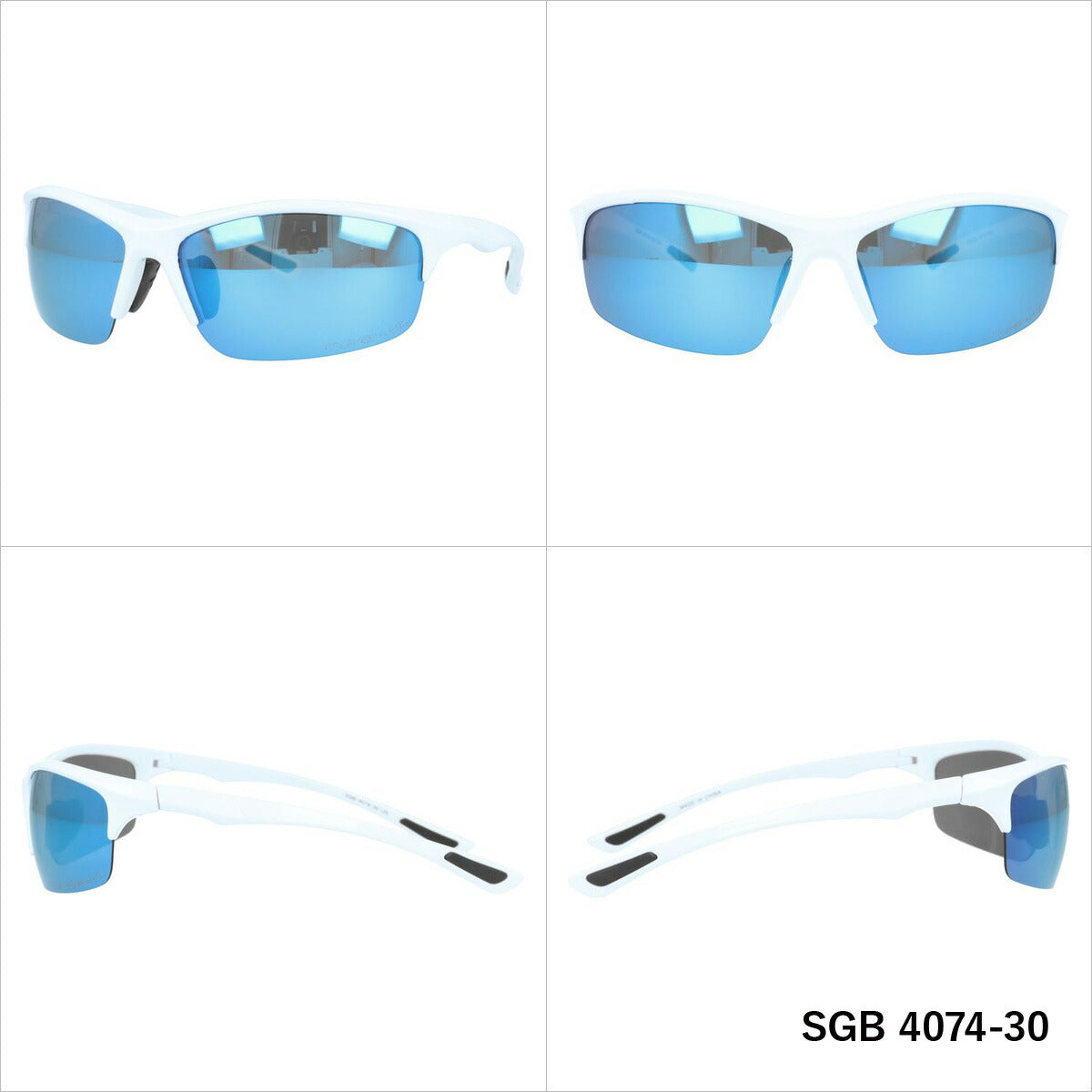 アークスタイル 偏光サングラス ミラーレンズ アジアンフィット ARC Style SGB 4074 全3カラー 60サイズ メンズ レディース スポーツ 川 海 釣り フィッシング 運転 ドライブ