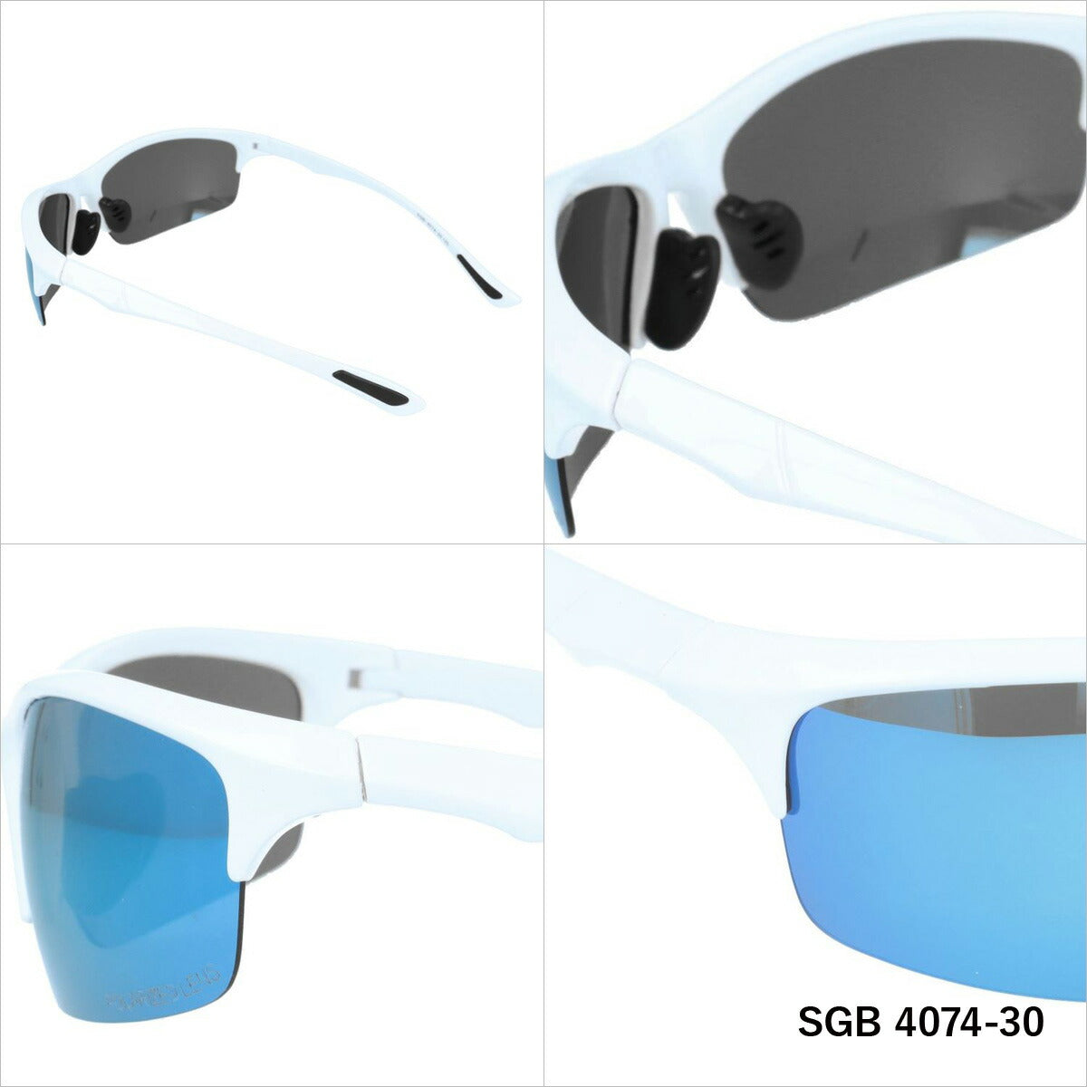 アークスタイル 偏光サングラス ミラーレンズ アジアンフィット ARC Style SGB 4074 全3カラー 60サイズ メンズ レディース スポーツ 川 海 釣り フィッシング 運転 ドライブ