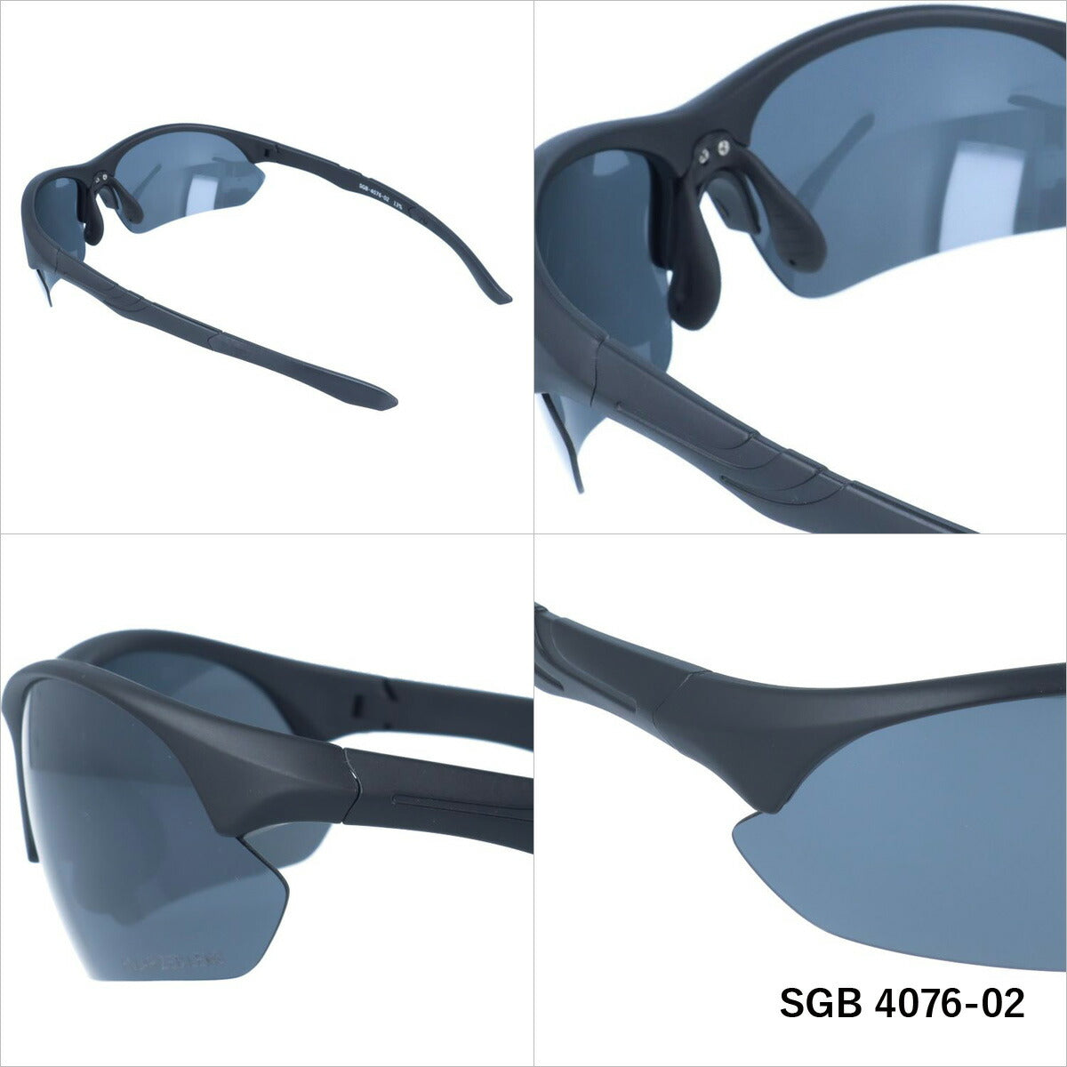 アークスタイル 偏光サングラス ミラーレンズ アジアンフィット ARC Style SGB 4076 全3カラー 72サイズ メンズ レディース スポーツ 川 海 釣り フィッシング 運転 ドライブ