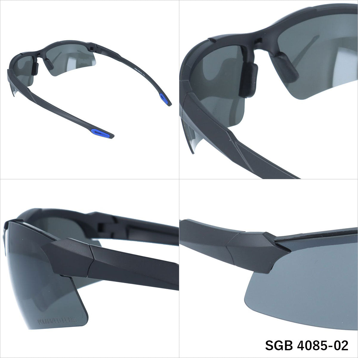 アークスタイル サングラス シーガル 偏光サングラス ミラーレンズ アジアンフィット ARC Style SEAGULL SGB 4085 65サイズ スポーツ メンズ レディース