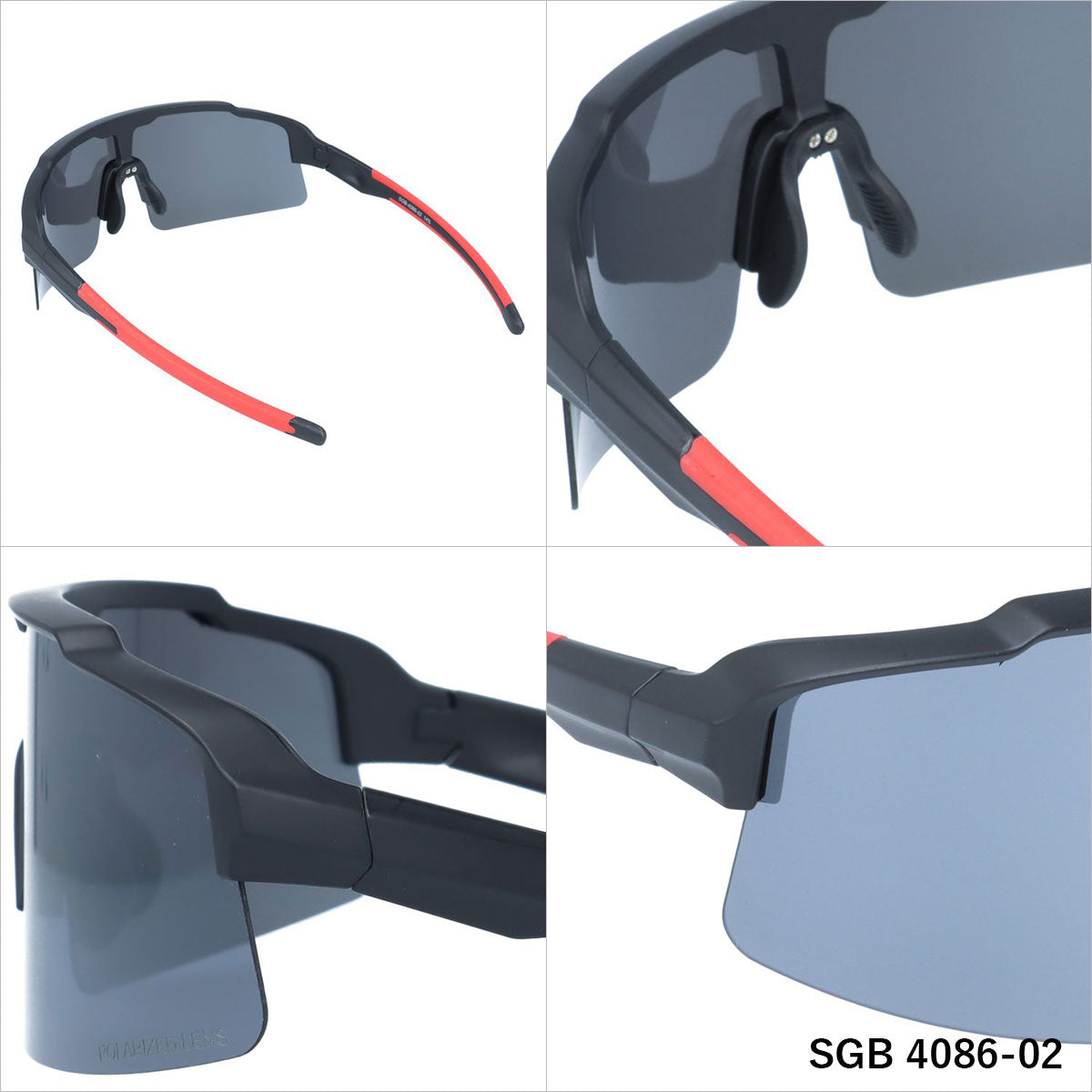 アークスタイル サングラス シーガル 偏光サングラス ミラーレンズ アジアンフィット(フレキシブルノーズパッド) ARC Style SEAGULL SGB 4086 135サイズ スポーツ メンズ レディース ゴーグル スノーゴーグル スキー スノボ スノーボード