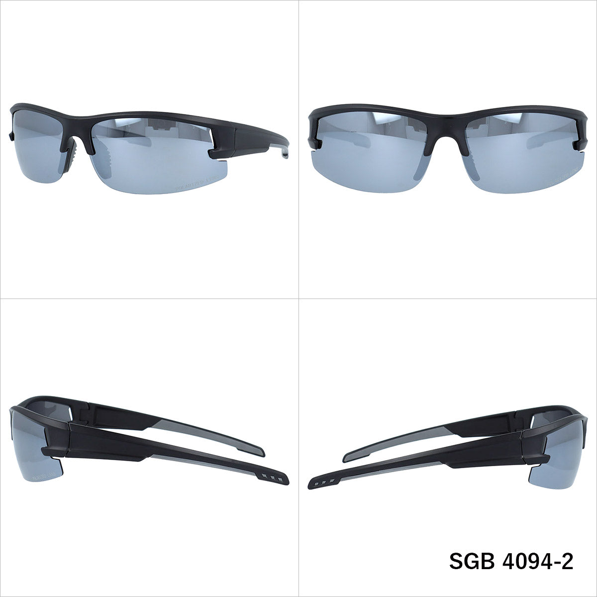 アークスタイル 偏光サングラス ミラーレンズ アジアンフィット ARC Style SGB4094 全2カラー 75サイズ スポーツ型 ポラライズド ユニセックス メンズ レディース