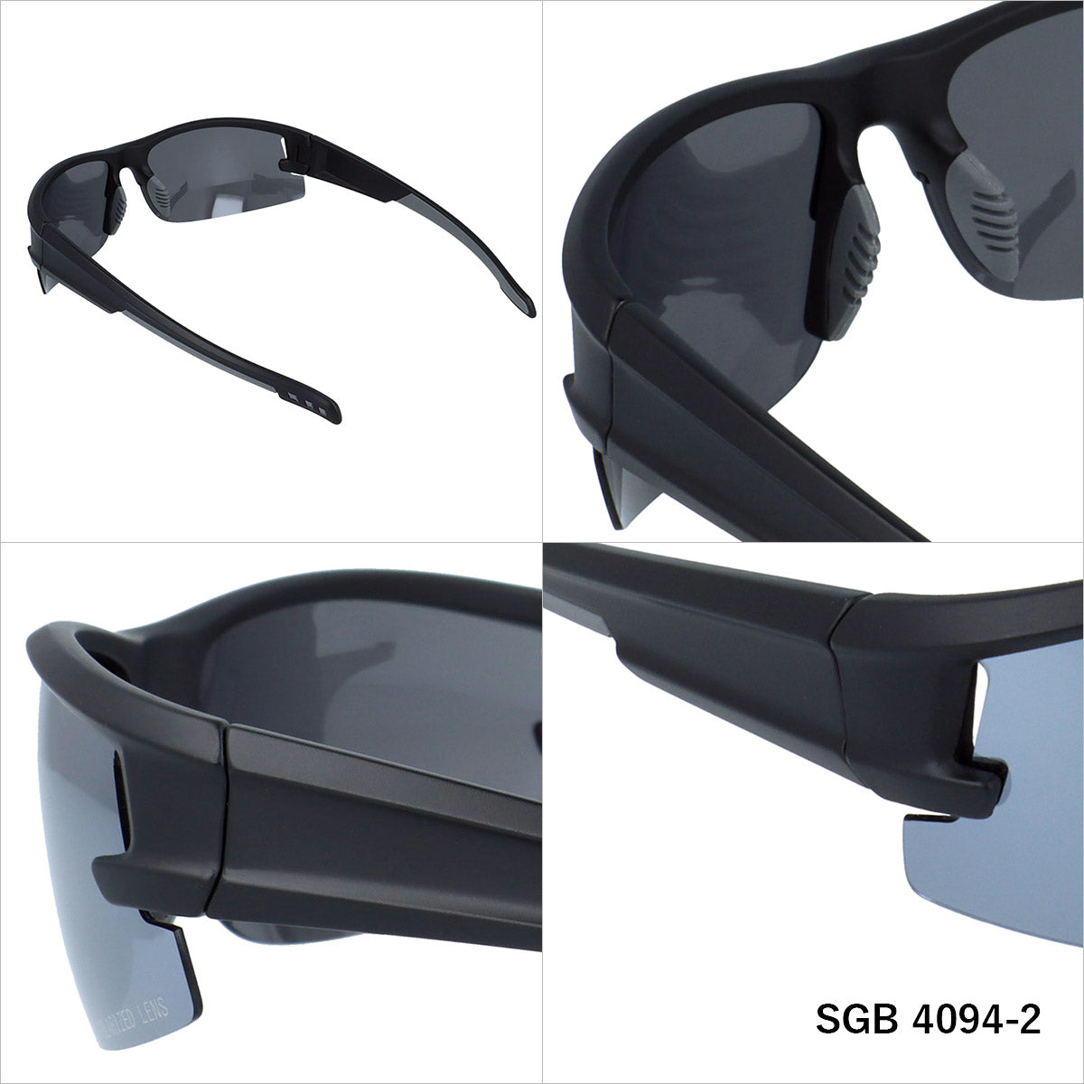 アークスタイル 偏光サングラス ミラーレンズ アジアンフィット ARC Style SGB4094 全2カラー 75サイズ スポーツ型 ポラライズド ユニセックス メンズ レディース