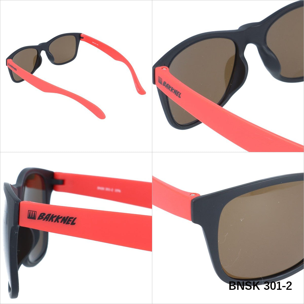 【国内正規品】バクネル サングラス 偏光サングラス アジアンフィット BAKKNEL BNSK 301 49サイズ ウェリントン ユニセックス メンズ レディース