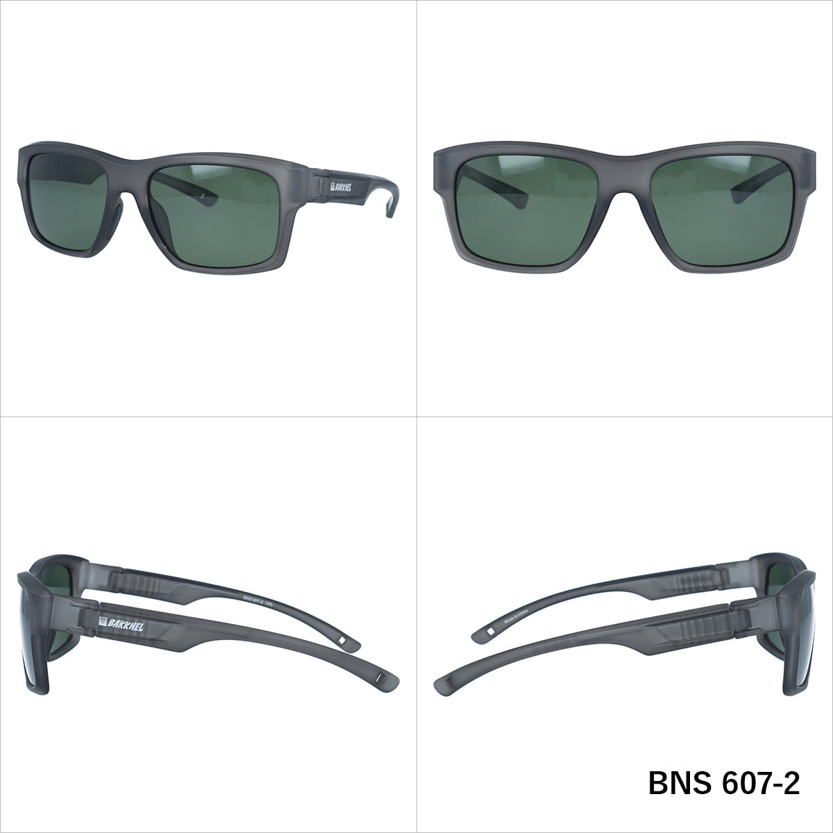 バクネル サングラス 偏光サングラス アジアンフィット BAKKNEL BNS607 55サイズ スクエア型 水に浮く フローティング ユニセックス メンズ レディース