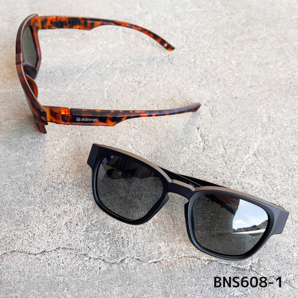 バクネル サングラス 偏光サングラス アジアンフィット BAKKNEL BNS608 48サイズ ウェリントン型 水に浮く フローティング ユニセックス メンズ レディース