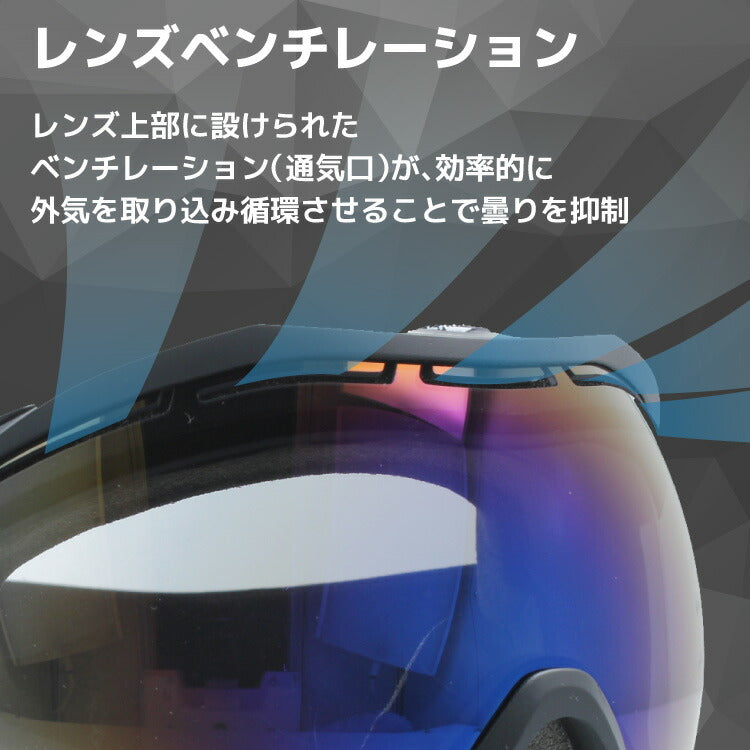 BAKKNEL バクネル BK 1022 眼鏡対応 ヘルメット対応 ミラーレンズ スノーゴーグル スキー スノーボード スノボ 球面ダブルレンズ フレームあり メンズ レディース ウィンタースポーツ 曇り防止 曇り止め 誕生日 プレゼント 男性 女性