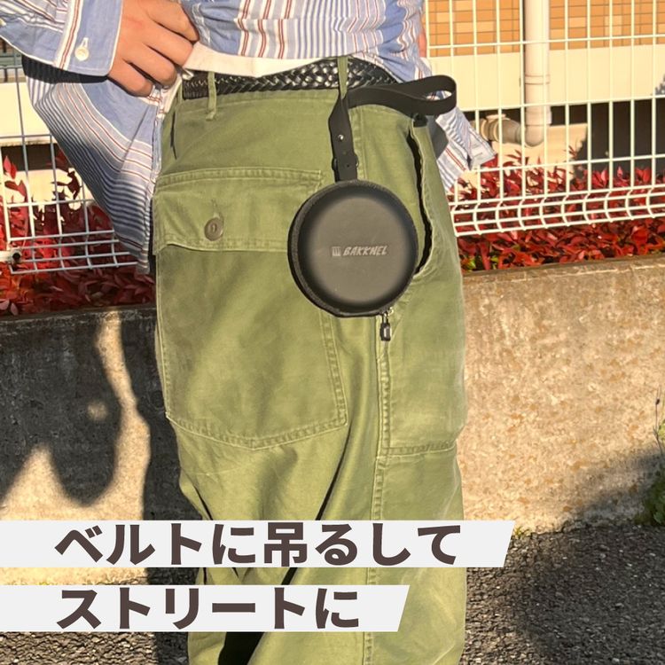 バクネル 折りたたみサングラス 専用ケースセット 偏光サングラス アジアンフィット BAKKNEL BNS610 52サイズ BN-FSC002-BK ボストン型 フォールディング ユニセックス メンズ レディース