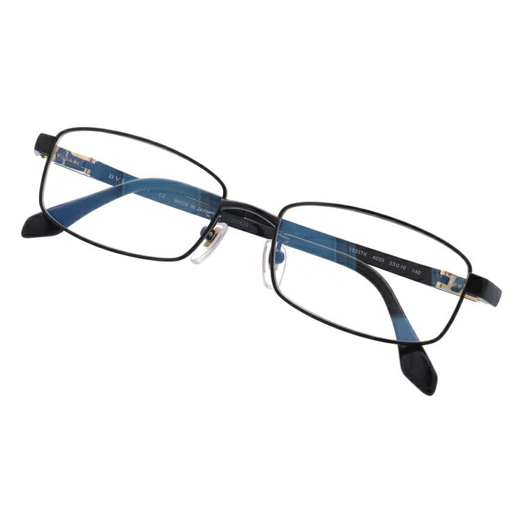 【国内正規品】メガネ 度付き 度なし 伊達メガネ 眼鏡 ブルガリ BVLGARI BV1033TK 4033 53 ブラック レディース スクエア型 UVカット 紫外線 ラッピング無料