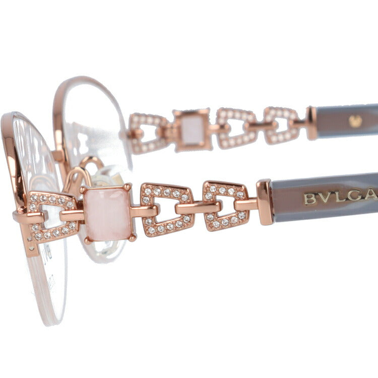 【訳あり・店頭展示品/外箱なし】【国内正規品】ブルガリ メガネ フレーム 眼鏡 BVLGARI BV2183BD 496 54サイズ オーバル型 ブランド メンズ レディース アイウェア UVカット ギフト対応 ハーフリム ラインストーン ラッピング無料