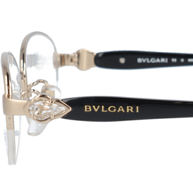【訳あり・店頭展示品/外箱なし】【国内正規品】ブルガリ メガネ フレーム 眼鏡 BVLGARI BV2132T 477 53サイズ オーバル型 ブランド メンズ レディース アイウェア UVカット ギフト対応 ハーフリム ラインストーン ラッピング無料