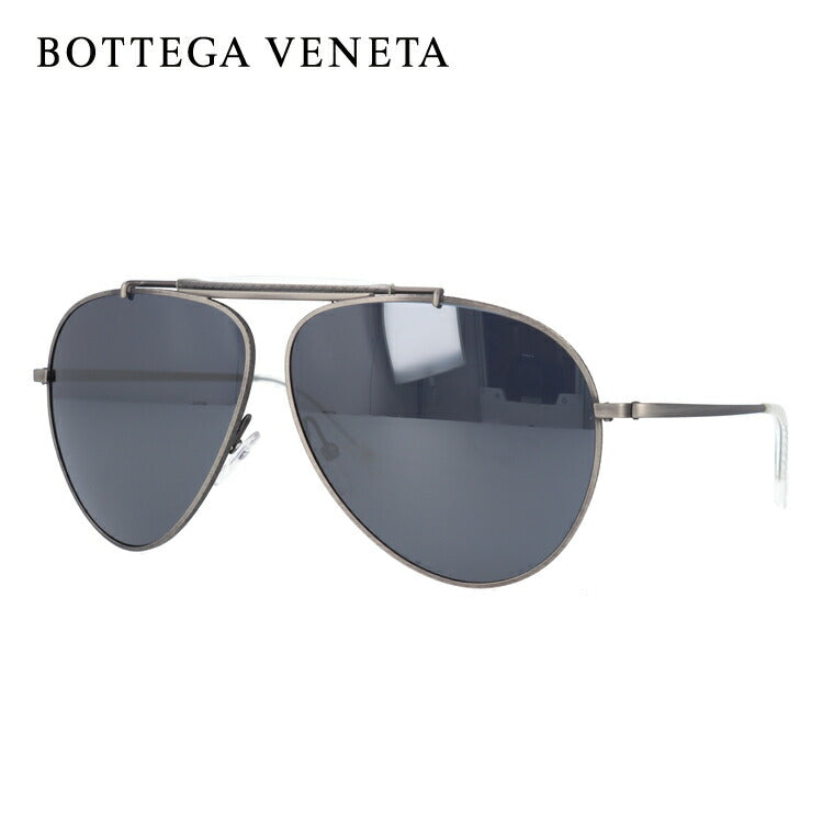 ボッテガヴェネタ BOTTEGA VENETA サングラス B.V. 159S SLN/4X SMTT ANTSILV SEMI MATTE SILVER/SMOKE MIRROR ティアドロップ メンズ レディース UVカット 紫外線 ラッピング無料