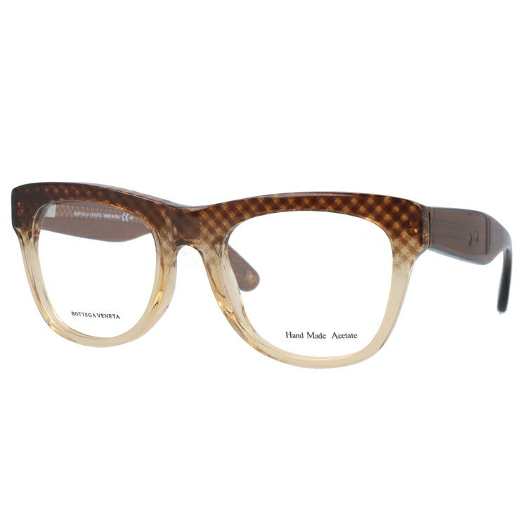 ボッテガヴェネタ BOTTEGA VENETA メガネ フレーム 眼鏡 度付き 度なし 伊達 B.V.271 SJ9 52(CROSSBRW BRW ) クロスブラウン/クリア ウェリントン型 メンズ レディース ウェリントン型 UVカット 紫外線 ラッピング無料