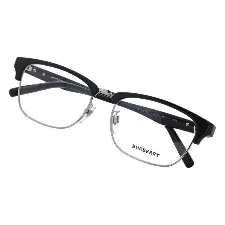【訳あり・店頭展示品/外箱なし】【国内正規品】バーバリー メガネ フレーム 眼鏡 BURBERRY BE2238D 3001 55サイズ ブロー ブランド メンズ レディース アイウェア UVカット ギフト対応 ラッピング無料