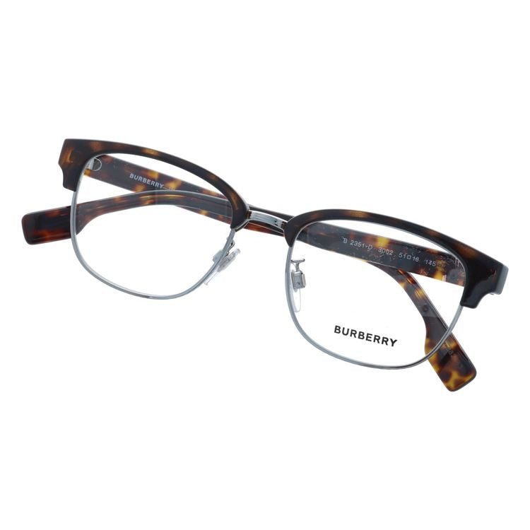 【国内正規品】バーバリー メガネフレーム 伊達メガネ BURBERRY BE2351D 3002 51サイズ ブロー ユニセックス メンズ レディース