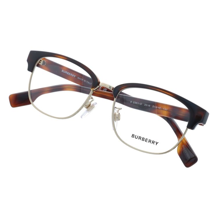 【国内正規品】バーバリー メガネフレーム 伊達メガネ BURBERRY BE2351D 3316 51サイズ ブロー ユニセックス メンズ レディース
