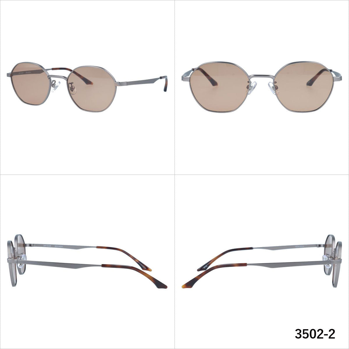 ベイクラブ サングラス アジアンフィット(フルフィット) 調整可能ノーズパッド(クリングス) BAY CLUB BCS 3502 50サイズ ヘキサゴン型 ユニセックス メンズ レディース