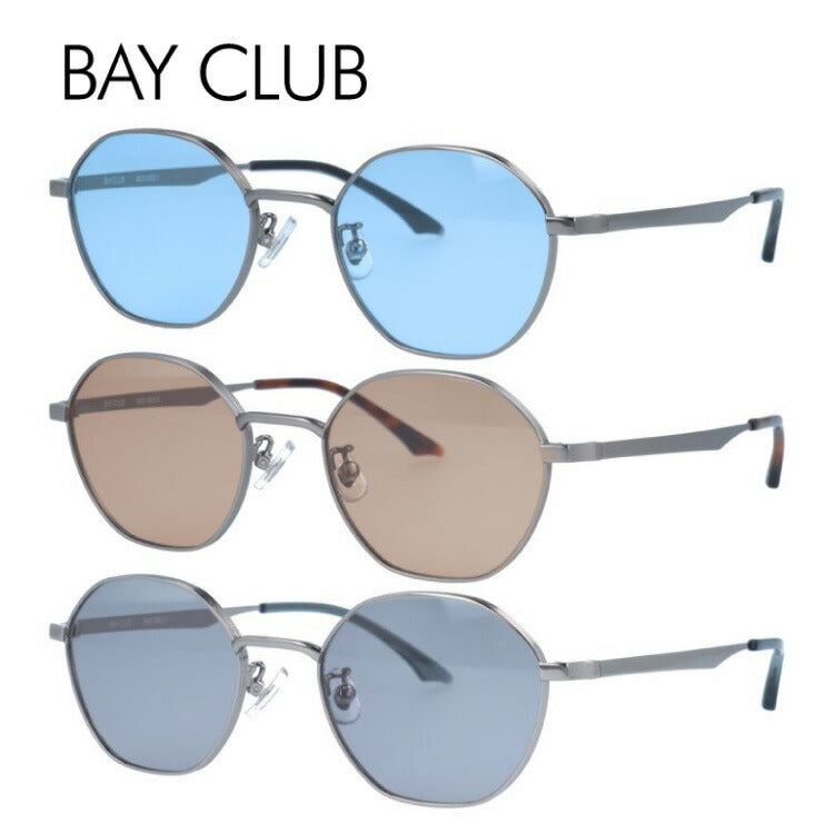 ベイクラブ サングラス アジアンフィット(フルフィット) 調整可能ノーズパッド(クリングス) BAY CLUB BCS 3502 50サイズ ヘキサゴン型 ユニセックス メンズ レディース