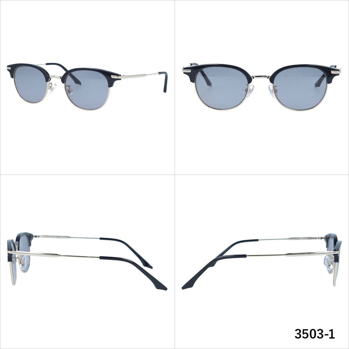 ベイクラブ サングラス アジアンフィット(フルフィット) 調整可能ノーズパッド(クリングス) BAY CLUB BCS 3503 49サイズ ブロー型 ユニセックス メンズ レディース