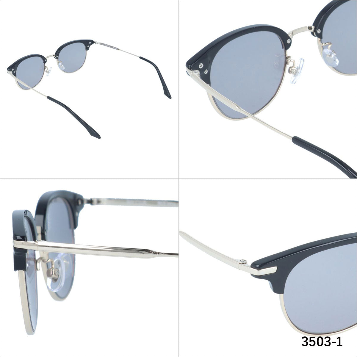 ベイクラブ サングラス アジアンフィット(フルフィット) 調整可能ノーズパッド(クリングス) BAY CLUB BCS 3503 49サイズ ブロー型 ユニセックス メンズ レディース