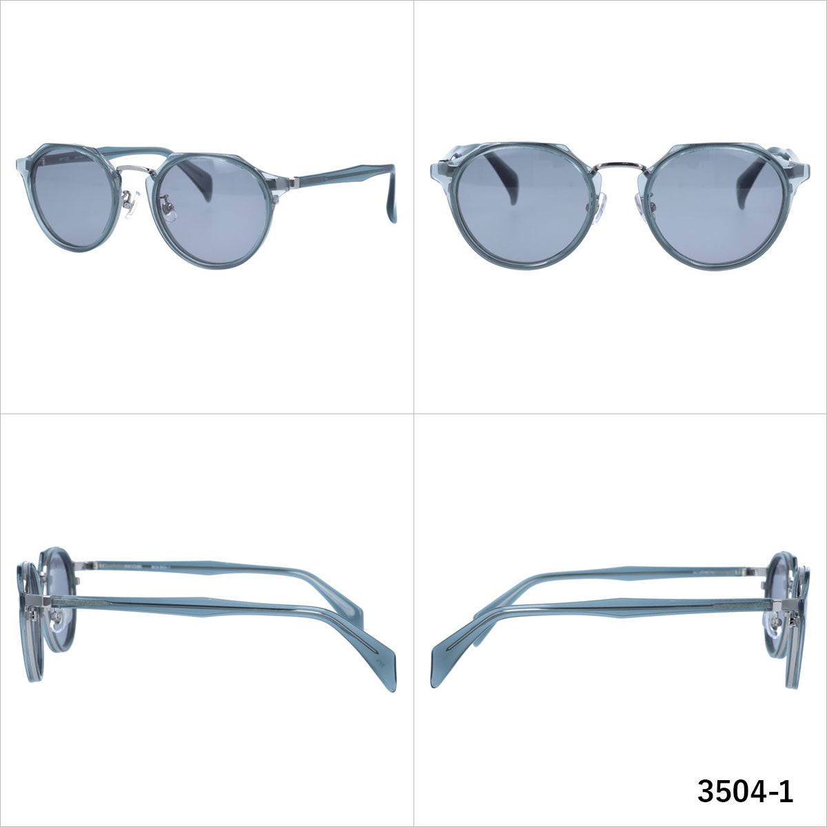 ベイクラブ サングラス アジアンフィット(フルフィット) 調整可能ノーズパッド(クリングス) BAY CLUB BCS 3504 50サイズ ボストン型 ユニセックス メンズ レディース