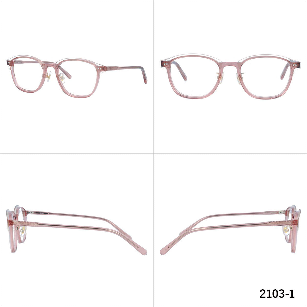 ベイクラブ メガネフレーム 伊達メガネ アジアンフィット(フルフィット) 調整可能ノーズパッド(クリングス) BAY CLUB BC 2103 50サイズ ウェリントン型 ユニセックス メンズ レディース