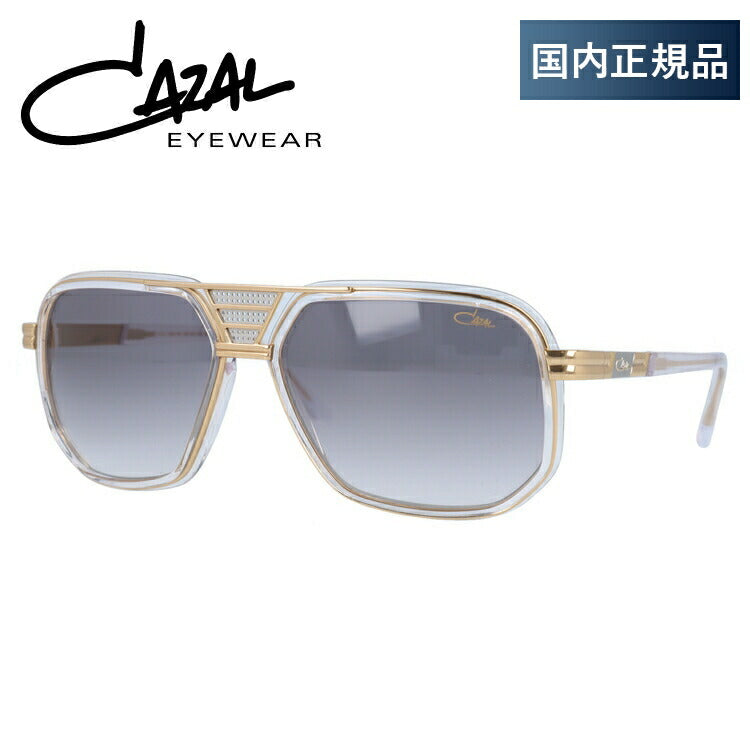 【国内正規品】カザール サングラス レジェンズ レギュラーフィット CAZAL LEGENDS MOD.666 003 61サイズ スクエア ユニセックス メンズ レディース ラッピング無料