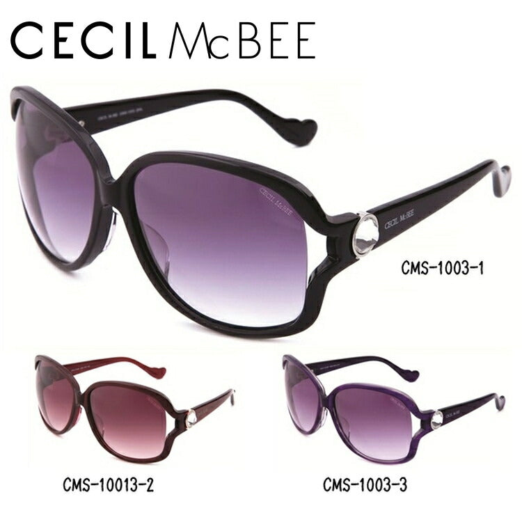 レディース サングラス CECIL McBEE セシルマクビー CMS 1003 全3色 62サイズ アジアンフィット 女性 UVカット 紫外線 対策 ブランド 眼鏡 メガネ アイウェア 人気 おすすめ ラッピング無料