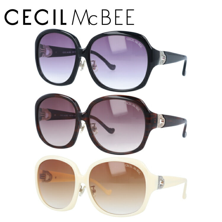 レディース サングラス CECIL McBEE セシルマクビー CMS 1004 全3色 60サイズ アジアンフィット 女性 UVカット 紫外線 対策 ブランド 眼鏡 メガネ アイウェア 人気 おすすめ ラッピング無料