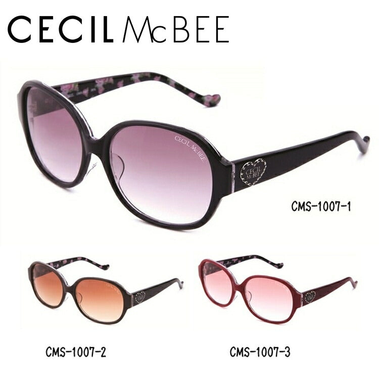 レディース サングラス CECIL McBEE セシルマクビー CMS 1007 全3色 57サイズ アジアンフィット 女性 UVカット 紫外線 対策 ブランド 眼鏡 メガネ 人気 おすすめ ラッピング無料