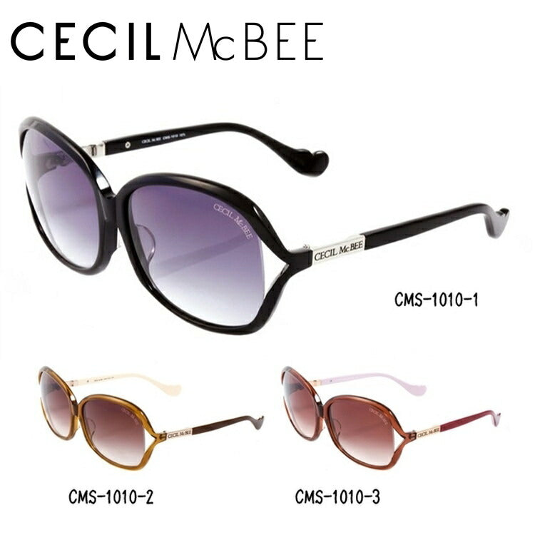 レディース サングラス CECIL McBEE セシルマクビー CMS 1010 全3色 59サイズ アジアンフィット 女性 UVカット 紫外線 対策 ブランド 眼鏡 メガネ アイウェア 人気 おすすめ ラッピング無料