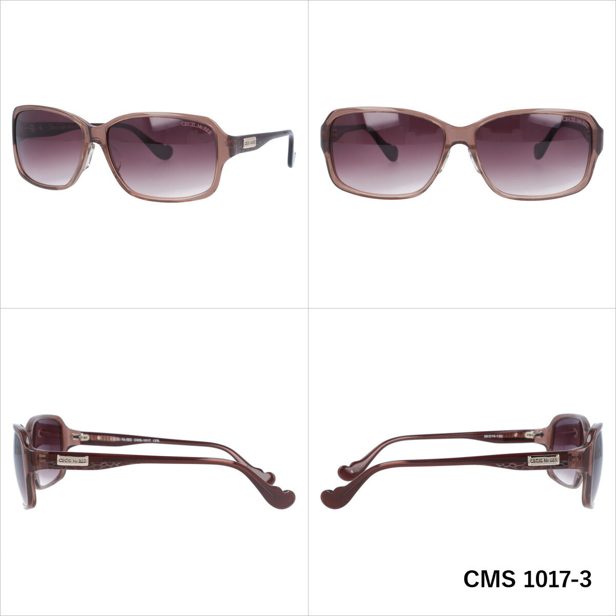 レディース サングラス CECIL McBEE セシルマクビー CMS 1017 全3色 58サイズ アジアンフィット 女性 UVカット 紫外線 対策 ブランド 眼鏡 メガネ アイウェア 人気 おすすめ ラッピング無料