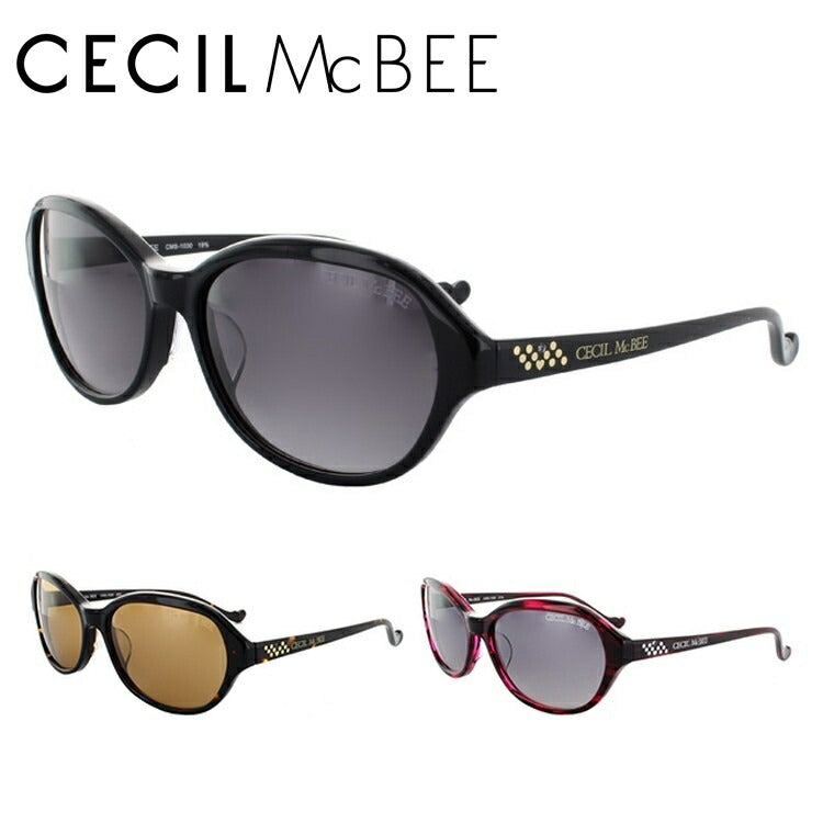 レディース サングラス CECIL McBEE セシルマクビー CMS 1030 全3色 59サイズ アジアンフィット 女性 UVカット 紫外線 対策 ブランド 眼鏡 メガネ アイウェア 人気 おすすめ ラッピング無料