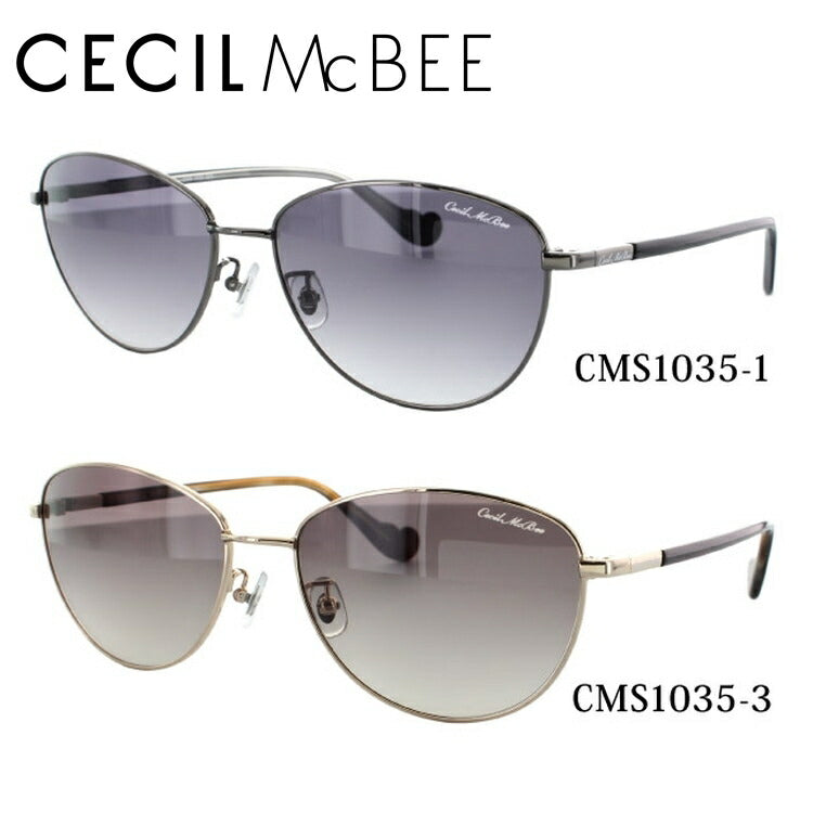 レディース サングラス CECIL McBEE セシルマクビー CMS 1035 全2色 57サイズ アジアンフィット 女性 UVカット 紫外線 対策 ブランド 眼鏡 メガネ アイウェア 人気 おすすめ ラッピング無料