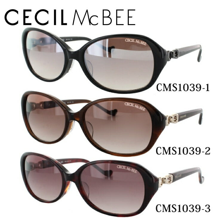 【送料無料】レディース サングラス CECIL McBEE セシルマクビー CMS 1039 全3色 55サイズ アジアンフィット 女性 UVカット 紫外線 対策 ブランド 眼鏡 メガネ アイウェア 人気 おすすめ ラッピング無料