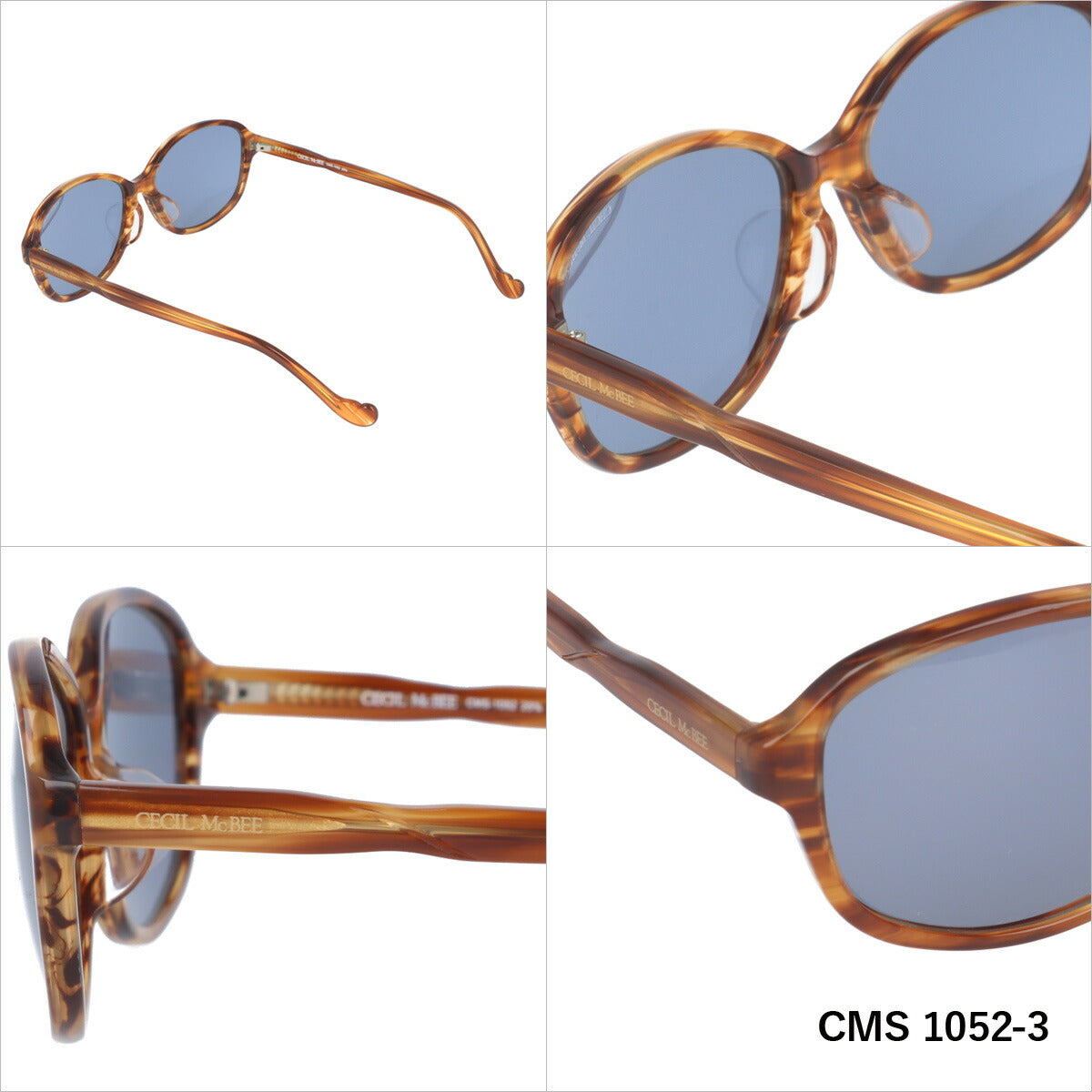 レディース サングラス CECIL McBEE セシルマクビー CMS 1052 全3色 57サイズ アジアンフィット オーバル型 女性 UVカット 紫外線 対策 ブランド 眼鏡 メガネ アイウェア 人気 おすすめ ラッピング無料