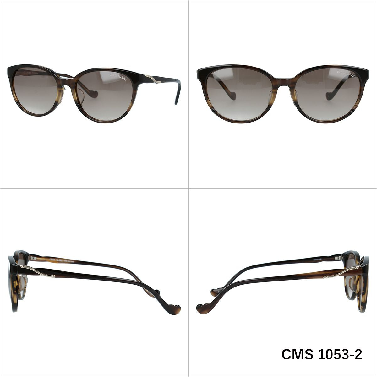 セシルマクビー サングラス アジアンフィット CECIL McBEE CMS 1053 54サイズ 国内正規品 ウェリントン レディース