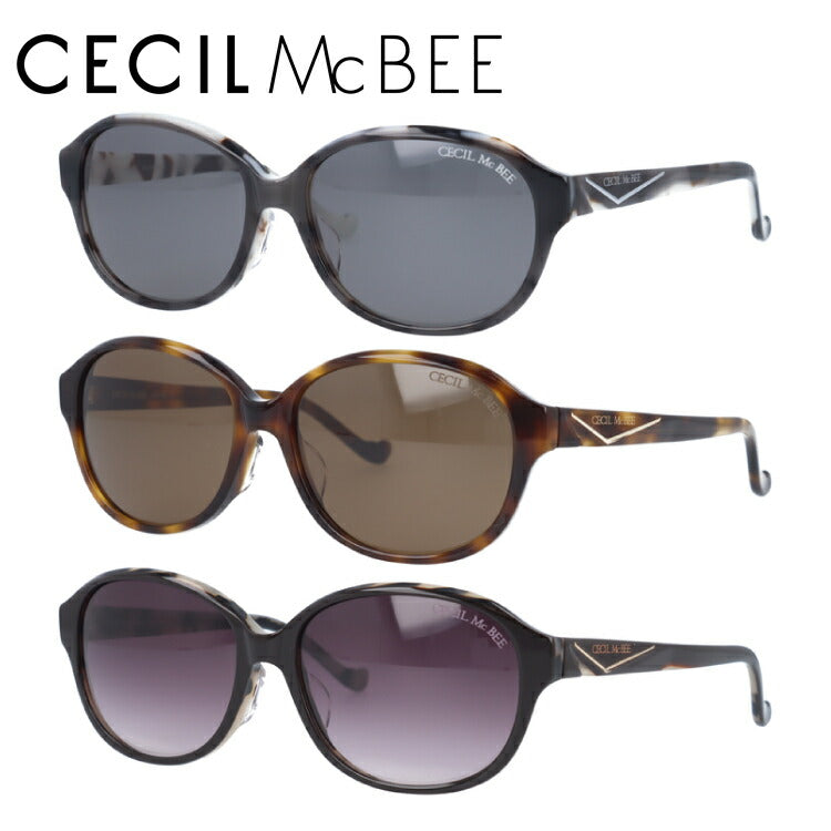 レディース サングラス CECIL McBEE セシルマクビー CMS 1056 全3色 56サイズ アジアンフィット オーバル型 女性 UVカット 紫外線 対策 ブランド 眼鏡 メガネ アイウェア 人気 おすすめ ラッピング無料