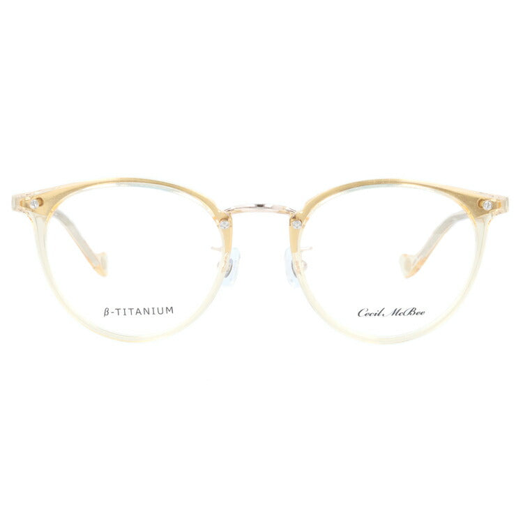 メガネ 眼鏡 度付き 度なし おしゃれ CECIL McBEE セシルマクビー CMF 7036-3 49サイズ ボストン型 レディース 女性 UVカット 紫外線 ブランド サングラス 伊達 ダテ|老眼鏡・PCレンズ・カラーレンズ・遠近両用対応可能 ラッピング無料